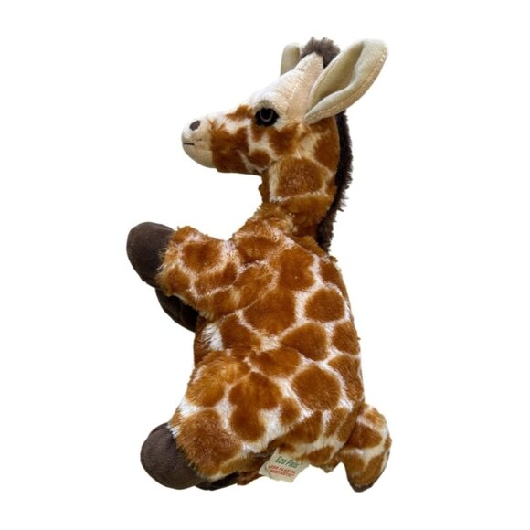 Eco Pals Hand Puppet 12" Giraffe Plush Toy By Wildlife Artists Imaginative Fun - Picture 4 of 9